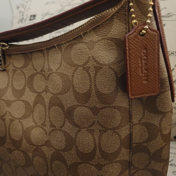 Coach Celeste Convertible Hobo In Signature Coated Canvas - Picture 6 of 16